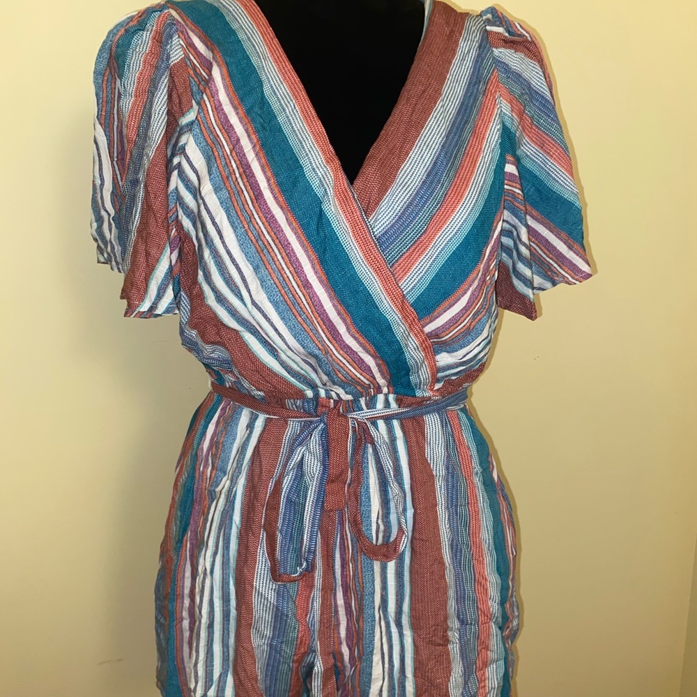 STRIPED ROMPER